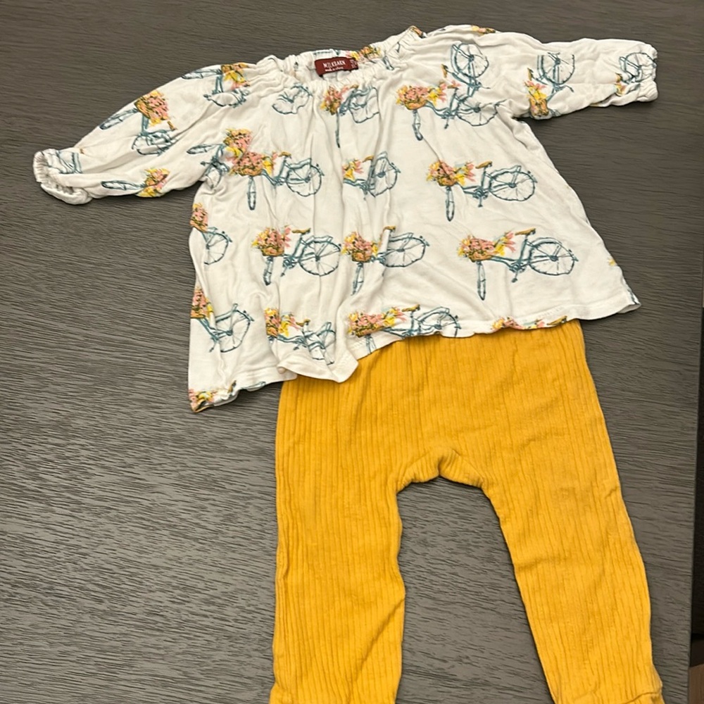 Milkbarn top with cat and jack leggings